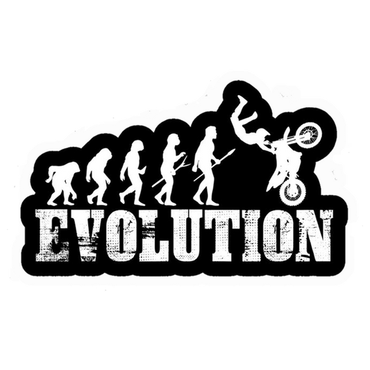 Motocross Evolution Premium Vinyl Stickers