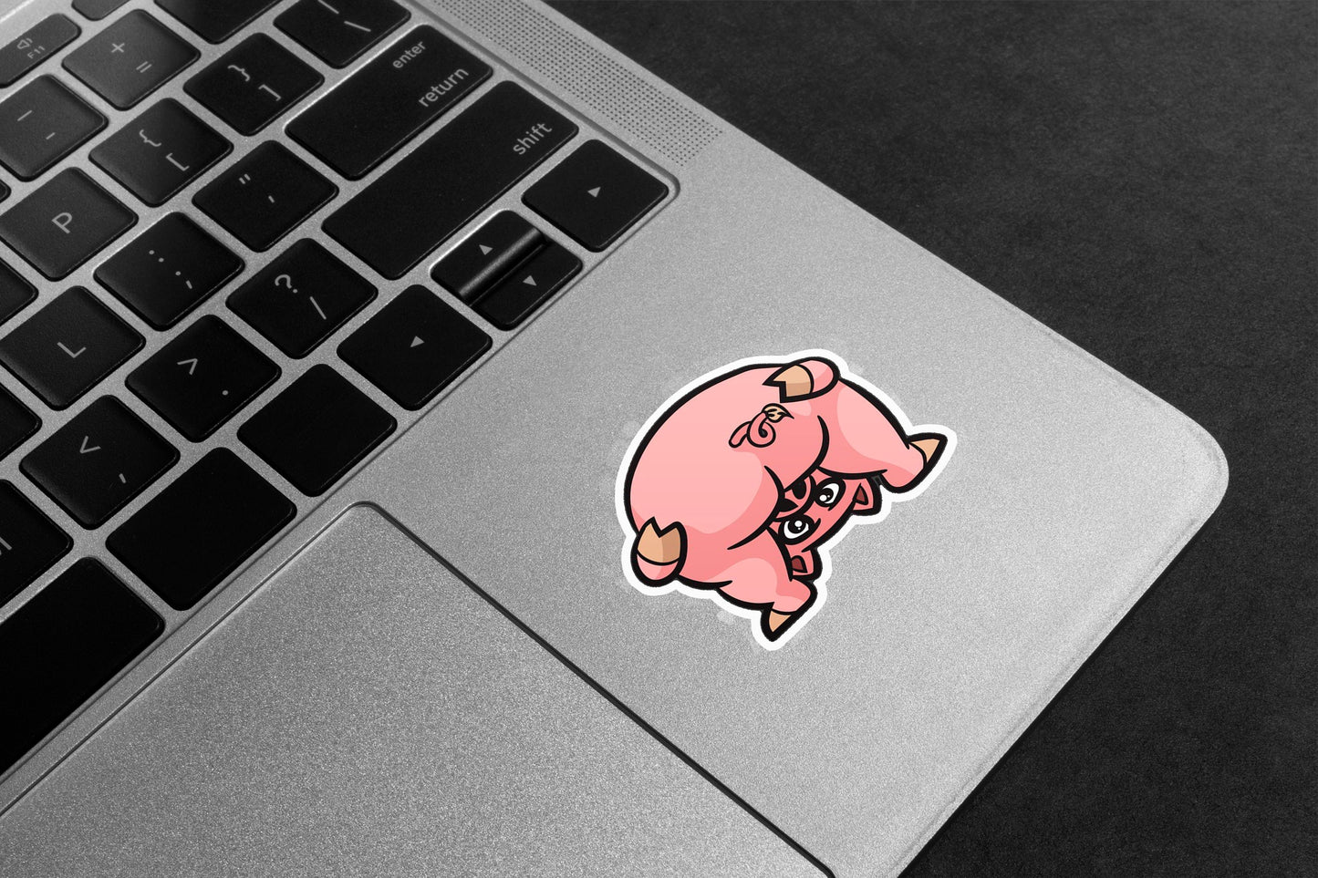Mischievous Piggy Butt Premium Vinyl Stickers