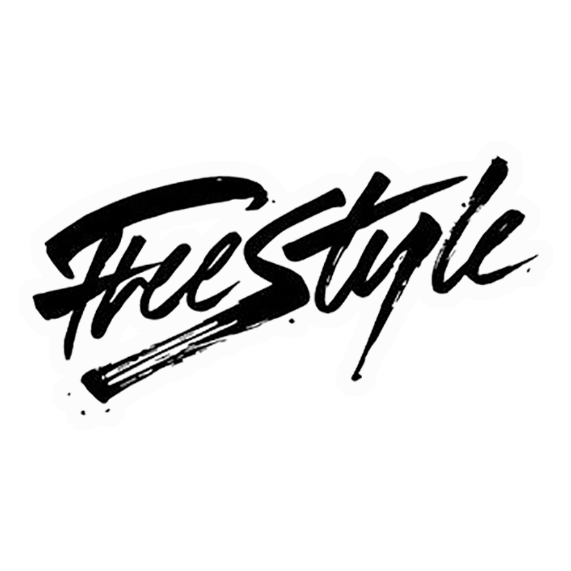 Freestyle Brush Script Premium Vinyl Stickers