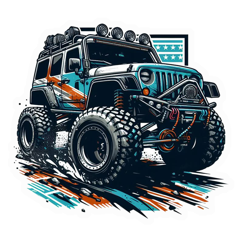 Custom Offroad Jeep Premium Vinyl Stickers