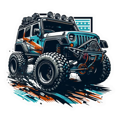 Custom Offroad Jeep Premium Vinyl Stickers