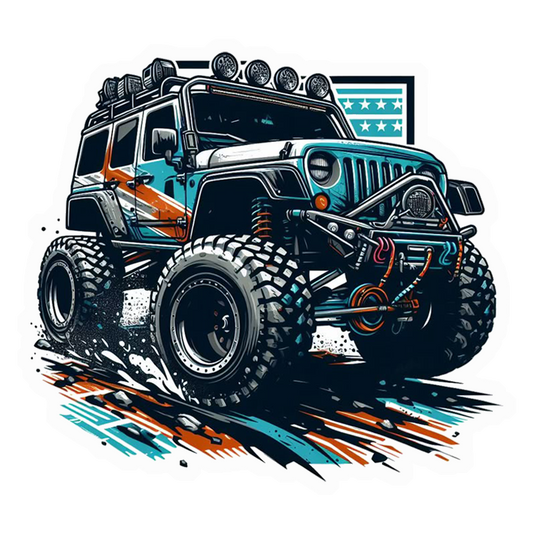 Custom Offroad Jeep Premium Vinyl Stickers