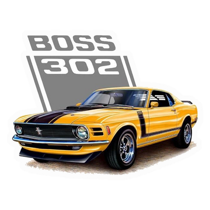 Mustang Boss 302 Car Premium Vinyl Stickers