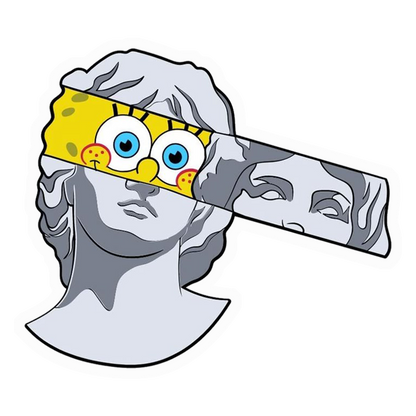 Spongebob Statue Pop Art Premium Vinyl Stickers