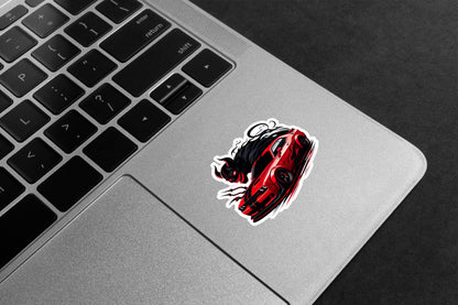 Demon Muscle Car Premium Vinyl Stickers