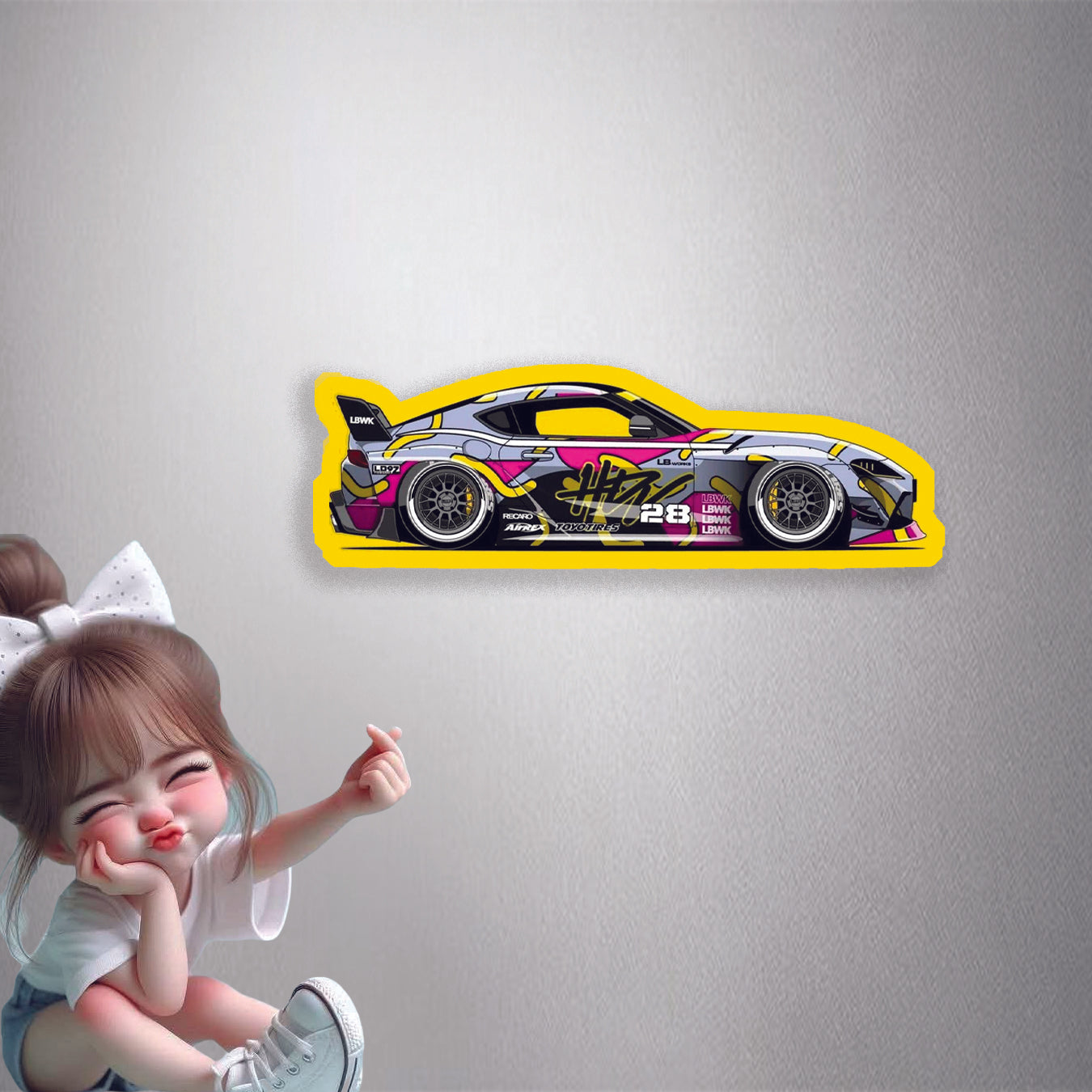 LBWK Tuned Car Premium Vinyl Stickers