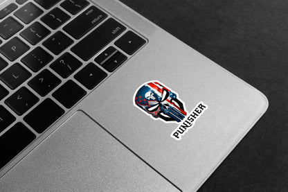 Punisher USA Skull Premium Vinyl Stickers