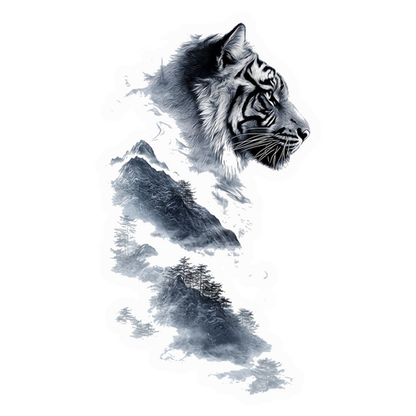 Misty Mountain Tiger Premium Vinyl Stickers