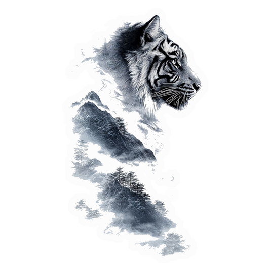 Misty Mountain Tiger Premium Vinyl Stickers