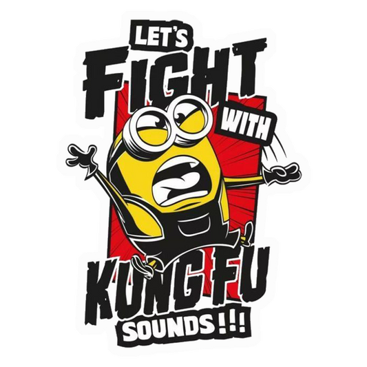Minion Kung Fu Sounds Premium Vinyl Stickers
