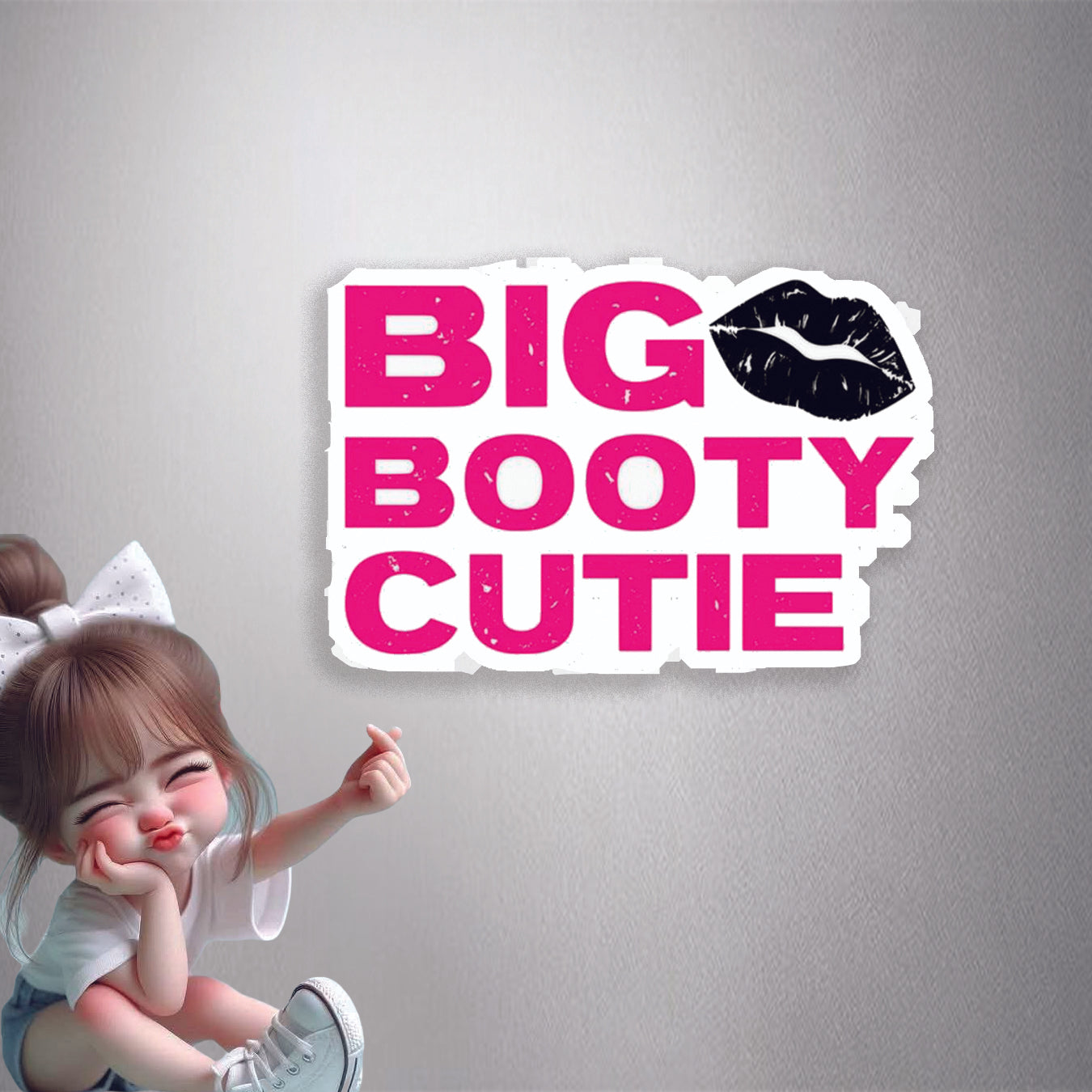 Big Booty Cutie Premium Vinyl Stickers