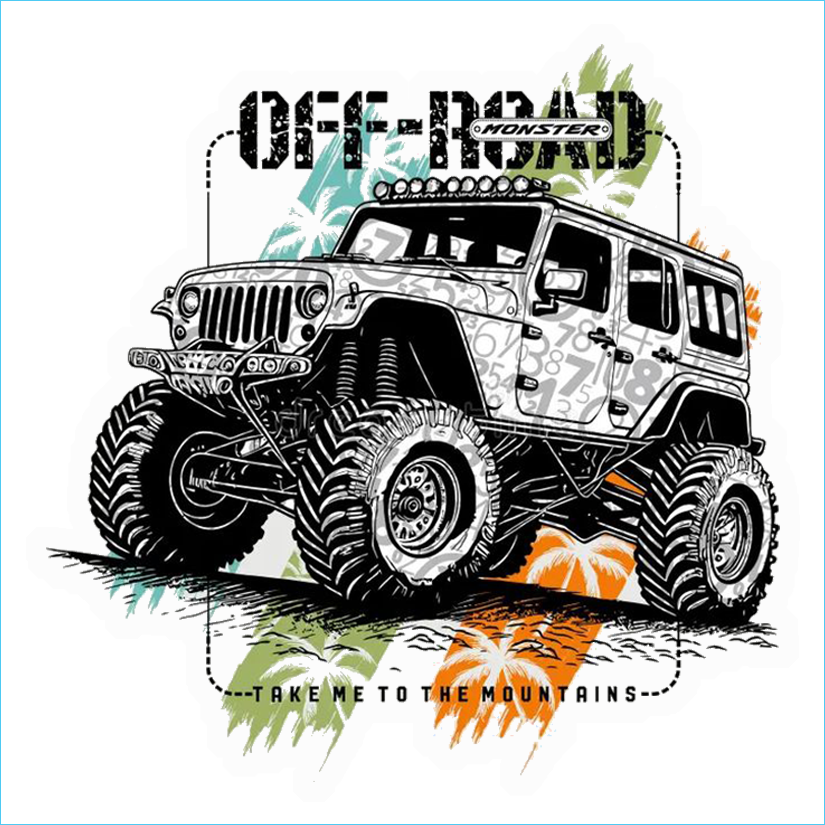 Off-Road Mountains Jeep