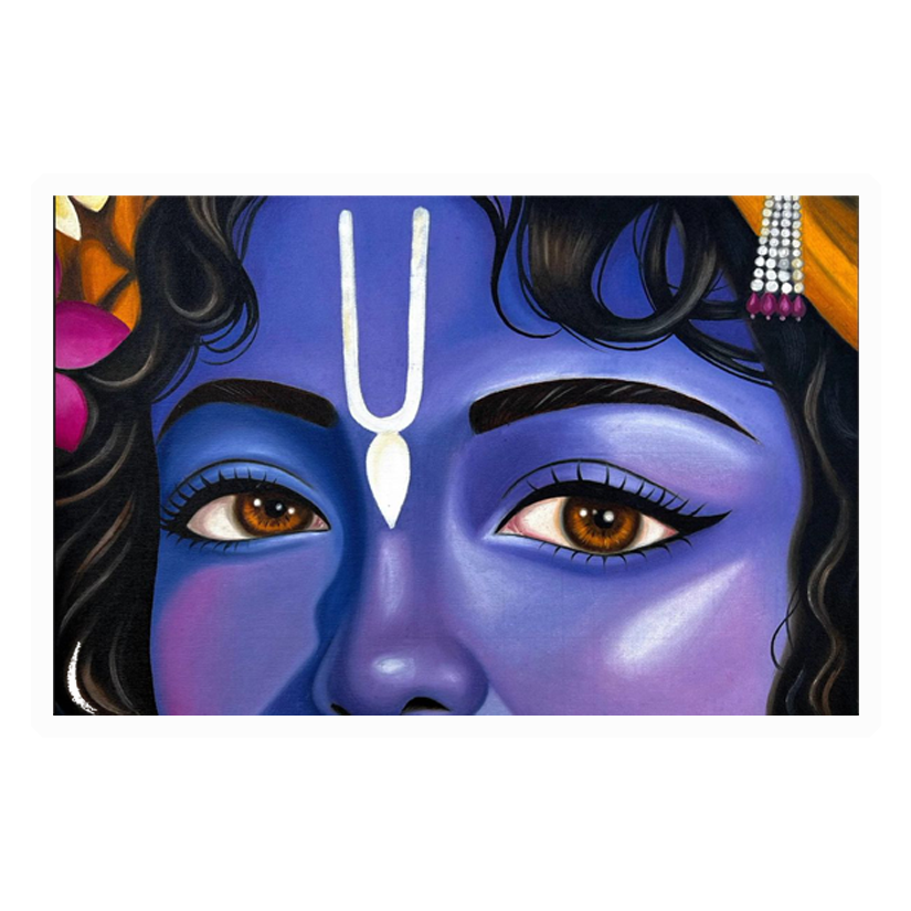 Krishna Divine Eyes Premium Vinyl Stickers
