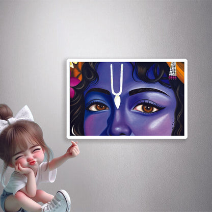 Krishna Divine Eyes Premium Vinyl Stickers