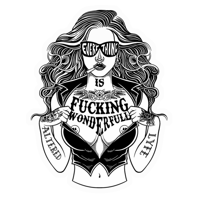 F***ing Wonderful Life Premium Vinyl Stickers