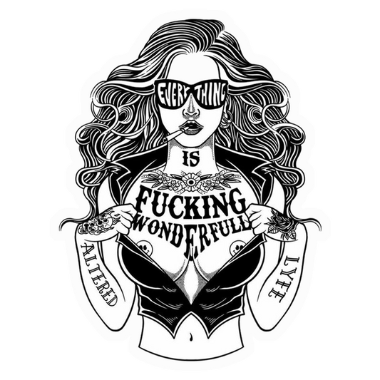 F***ing Wonderful Life Premium Vinyl Stickers
