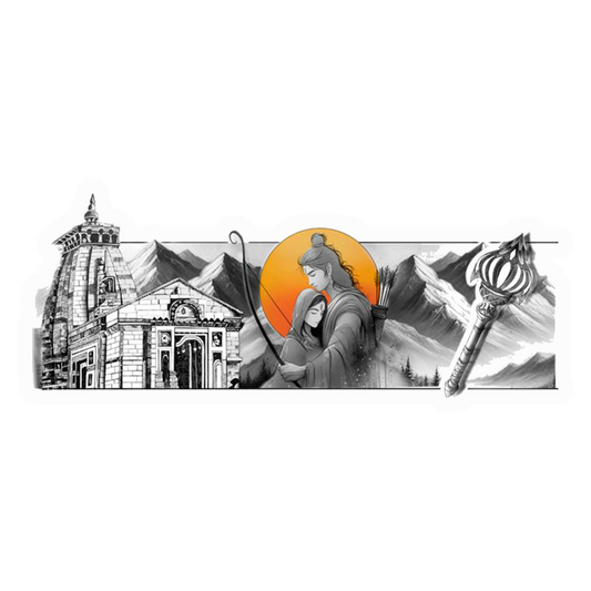 Ram Sita Embrace Premium Vinyl Stickers