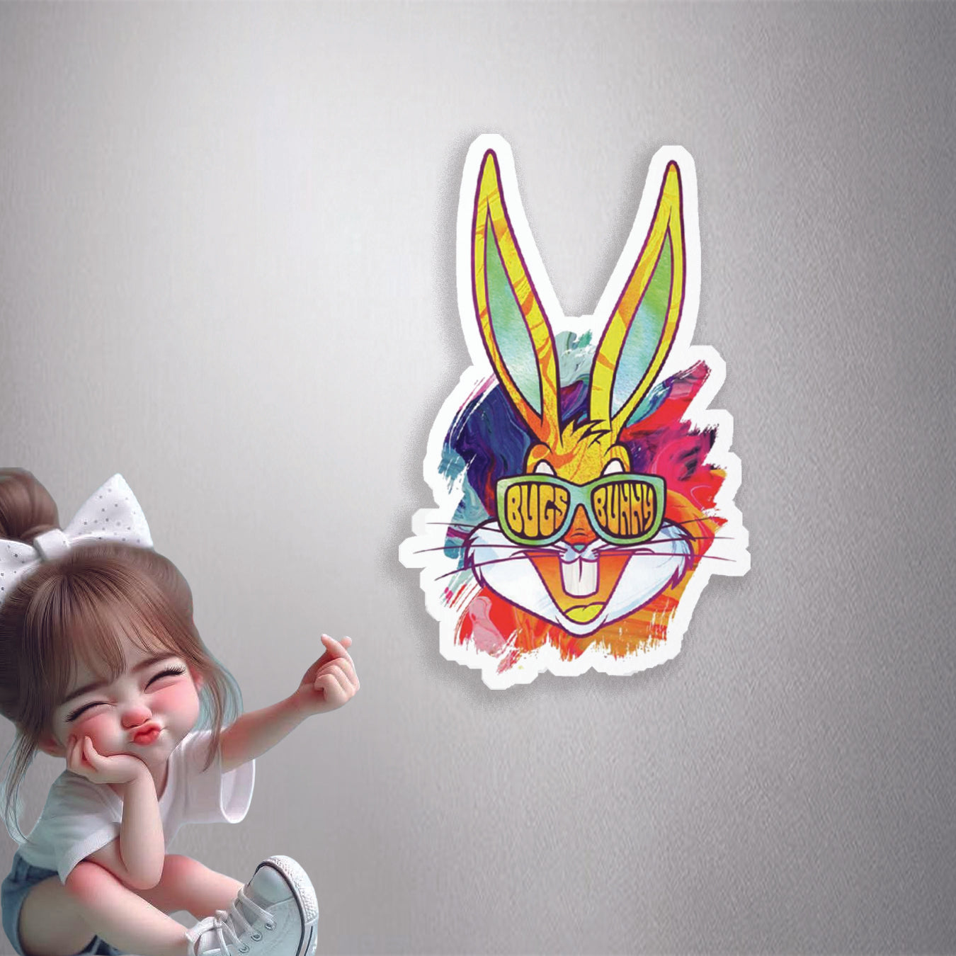 Bugs Bunny Shades Pop Art Premium Vinyl Stickers