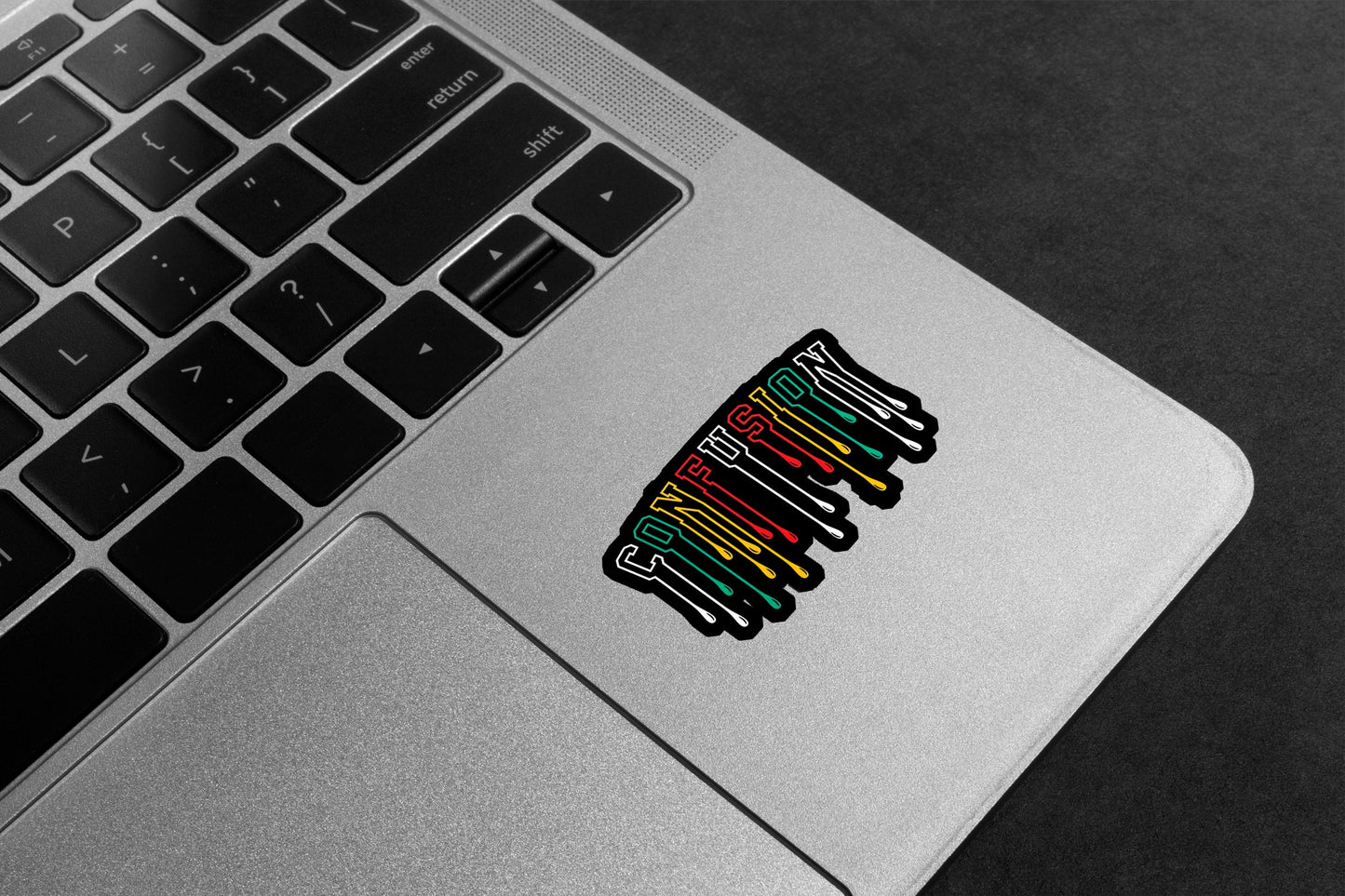 Confusion Drip Style Premium Vinyl Stickers