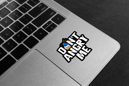 Donald Duck Don't Angry Me Premium Vinyl Stickers