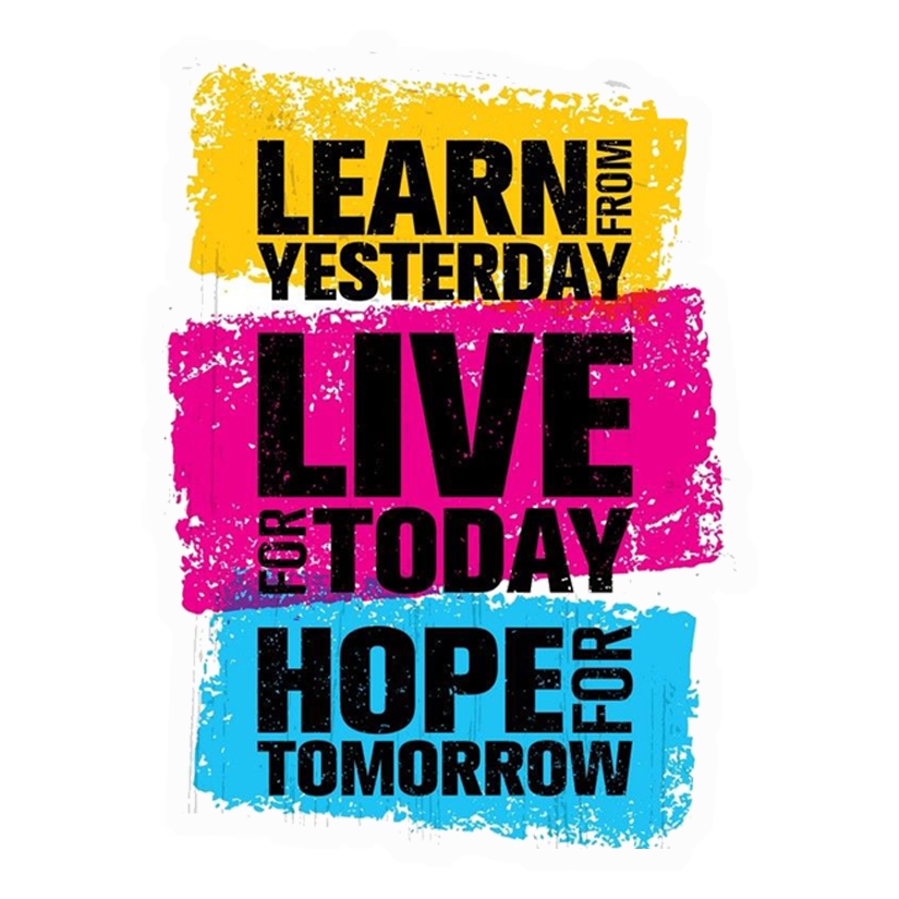 Learn Live Hope Motivation Premium Vinyl Stickers