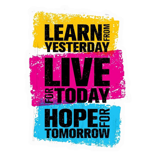Learn Live Hope Motivation Premium Vinyl Stickers