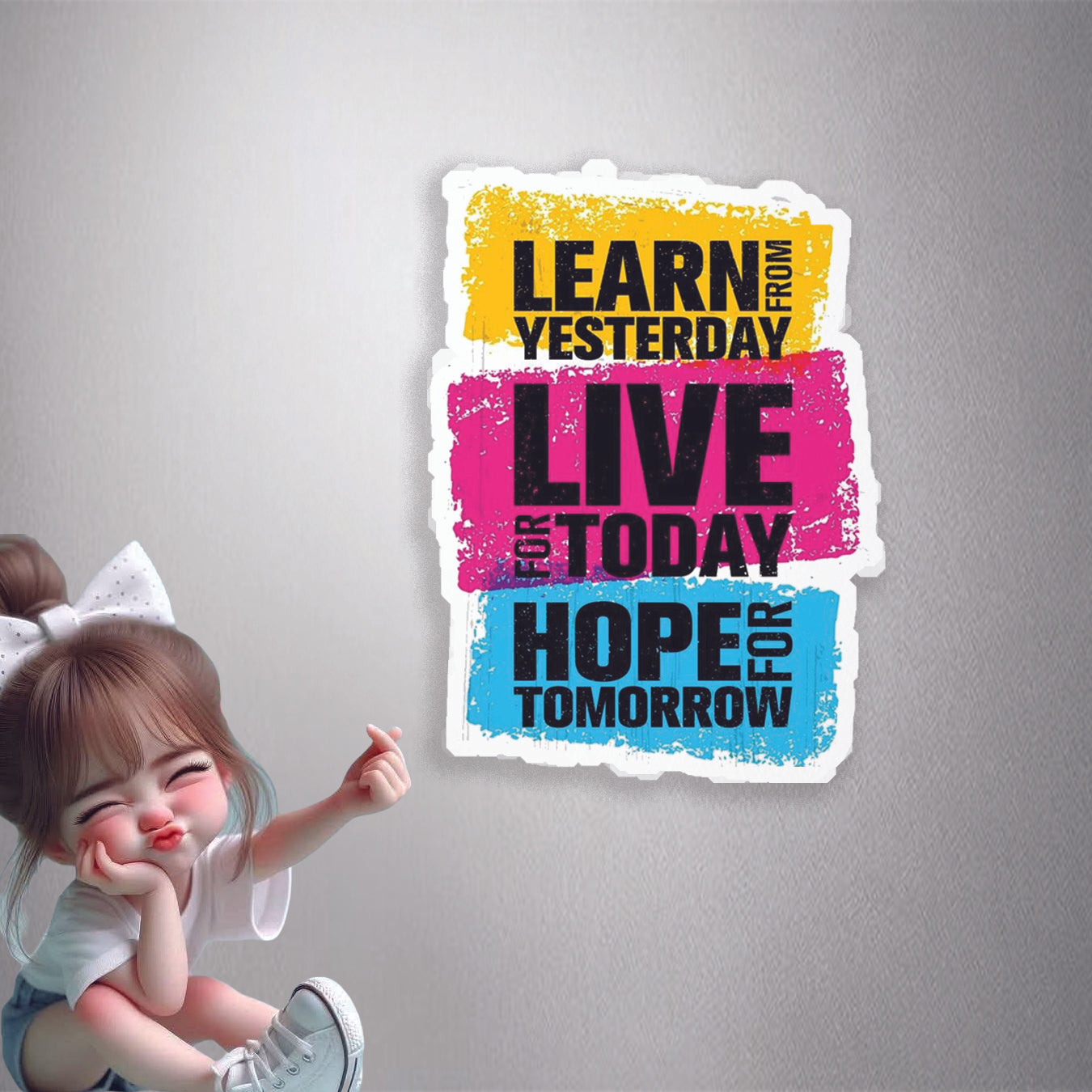 Learn Live Hope Motivation Premium Vinyl Stickers