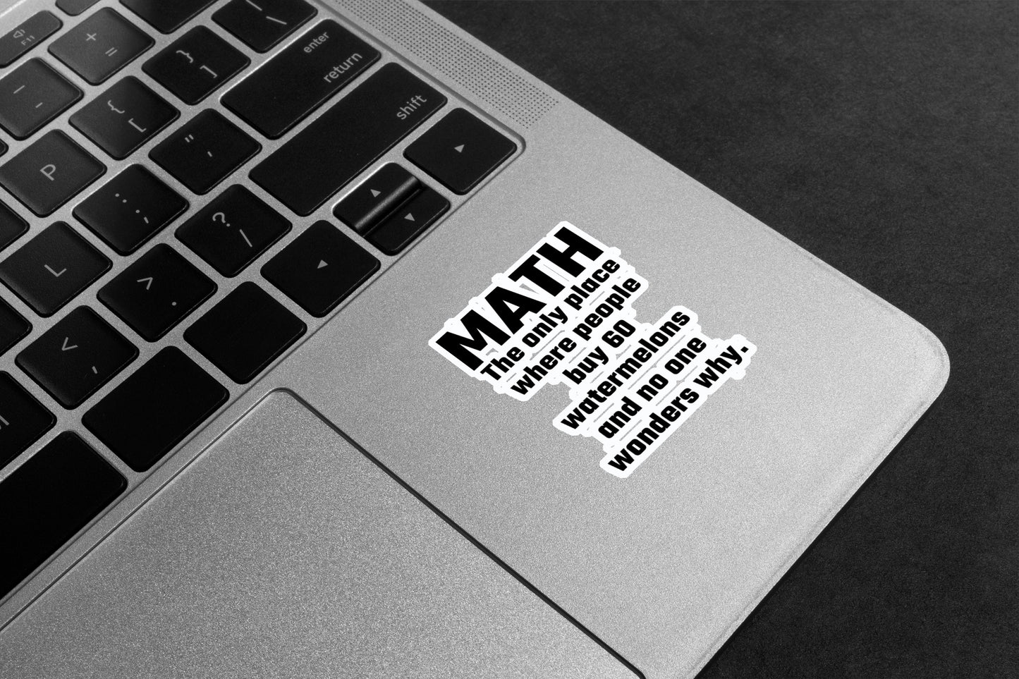 Math Watermelon Joke Premium Vinyl Stickers