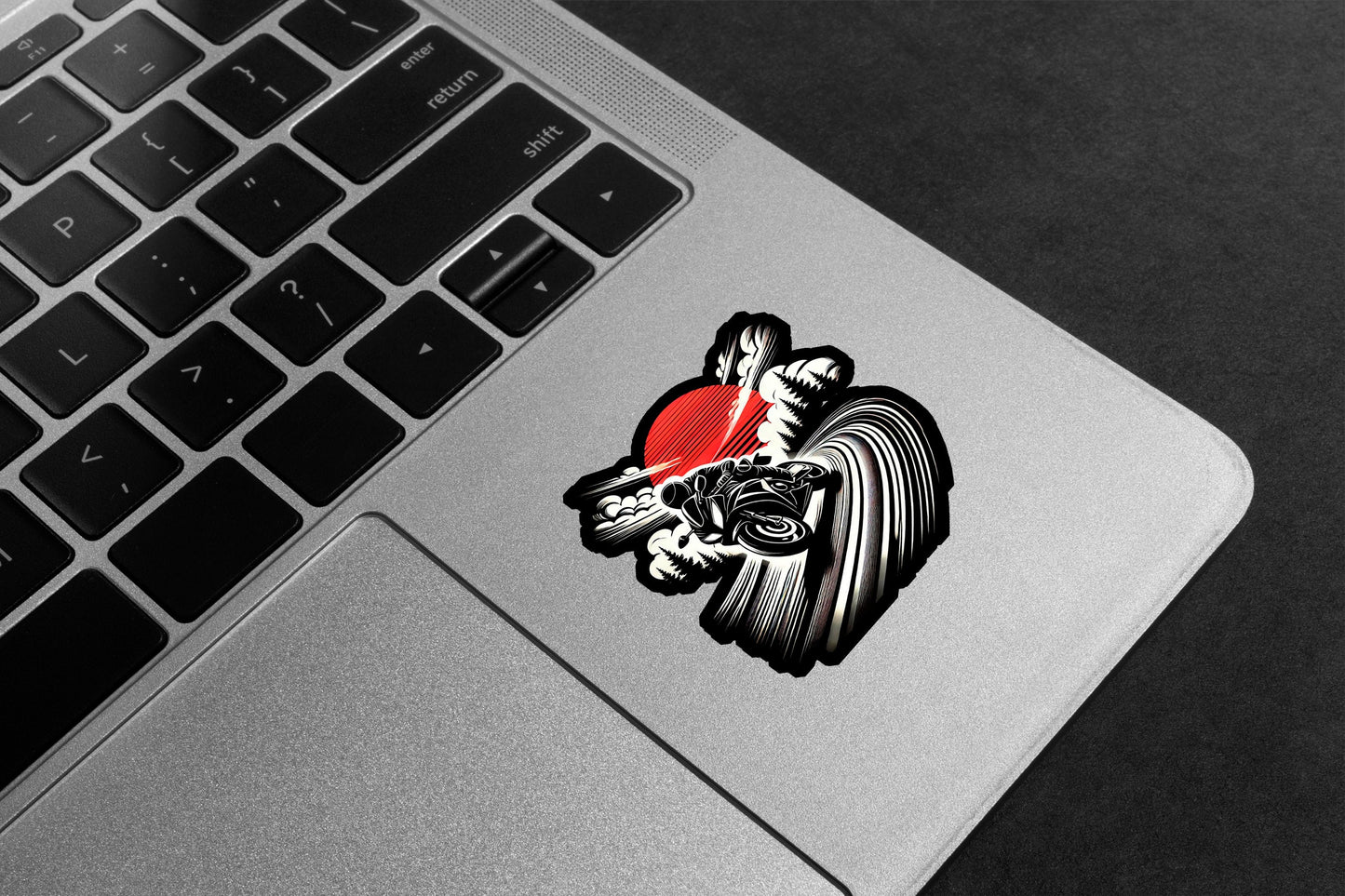 Winding Road Biker Premium Vinyl Stickers