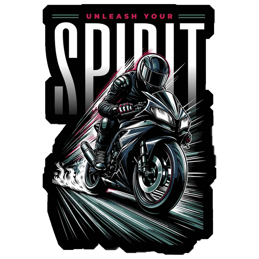 Unleash Spirit Rider Premium Vinyl Stickers