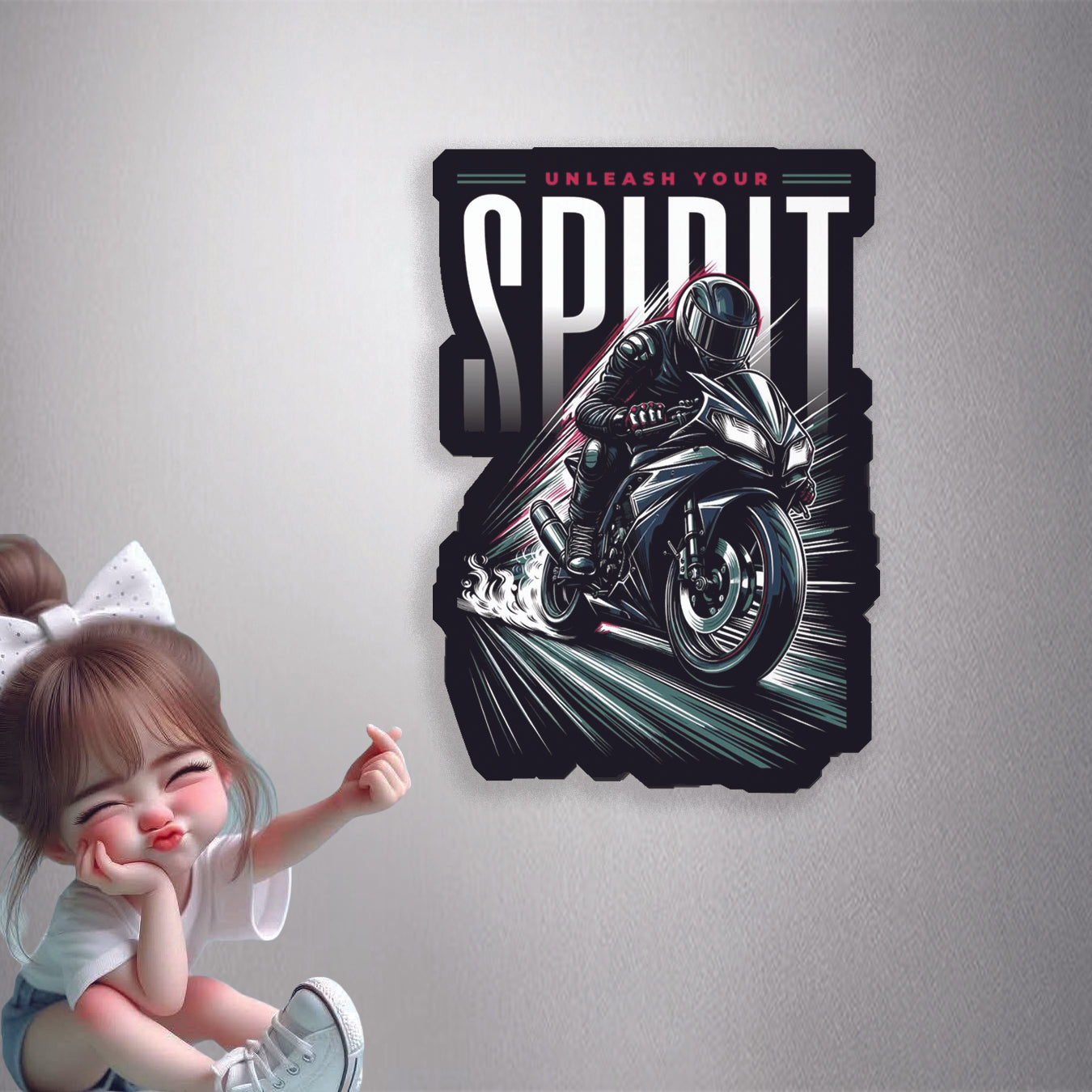 Unleash Spirit Rider Premium Vinyl Stickers