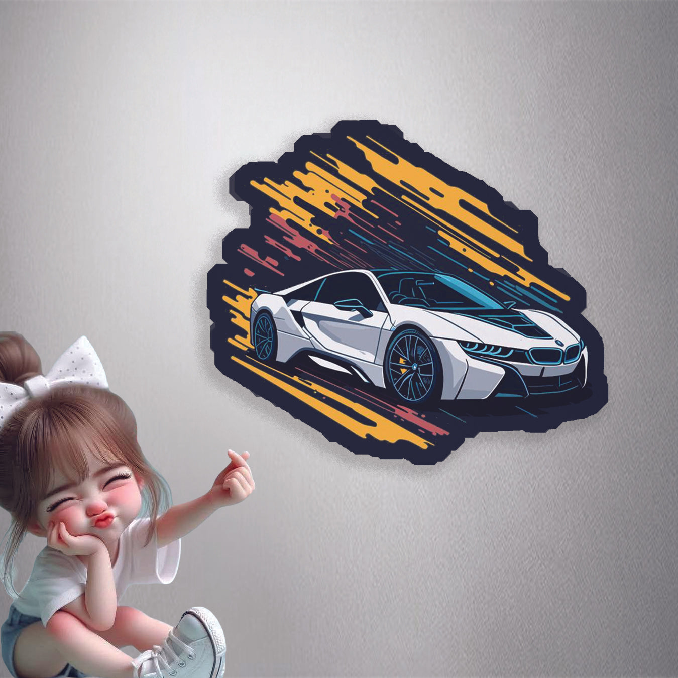 BMW i8 Urban Sport Premium Vinyl Stickers