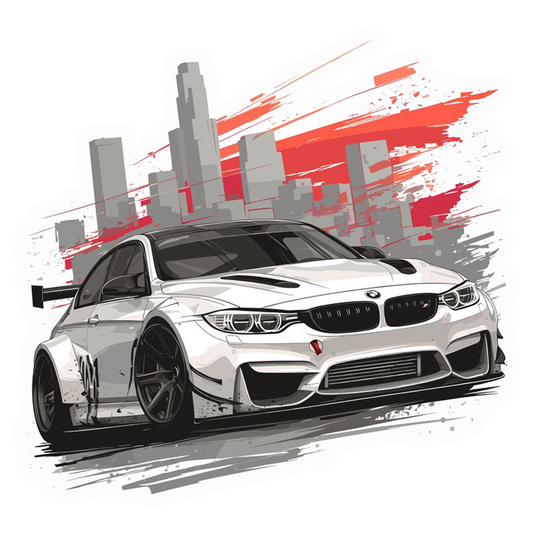 BMW M4 City Racer Premium Vinyl Stickers