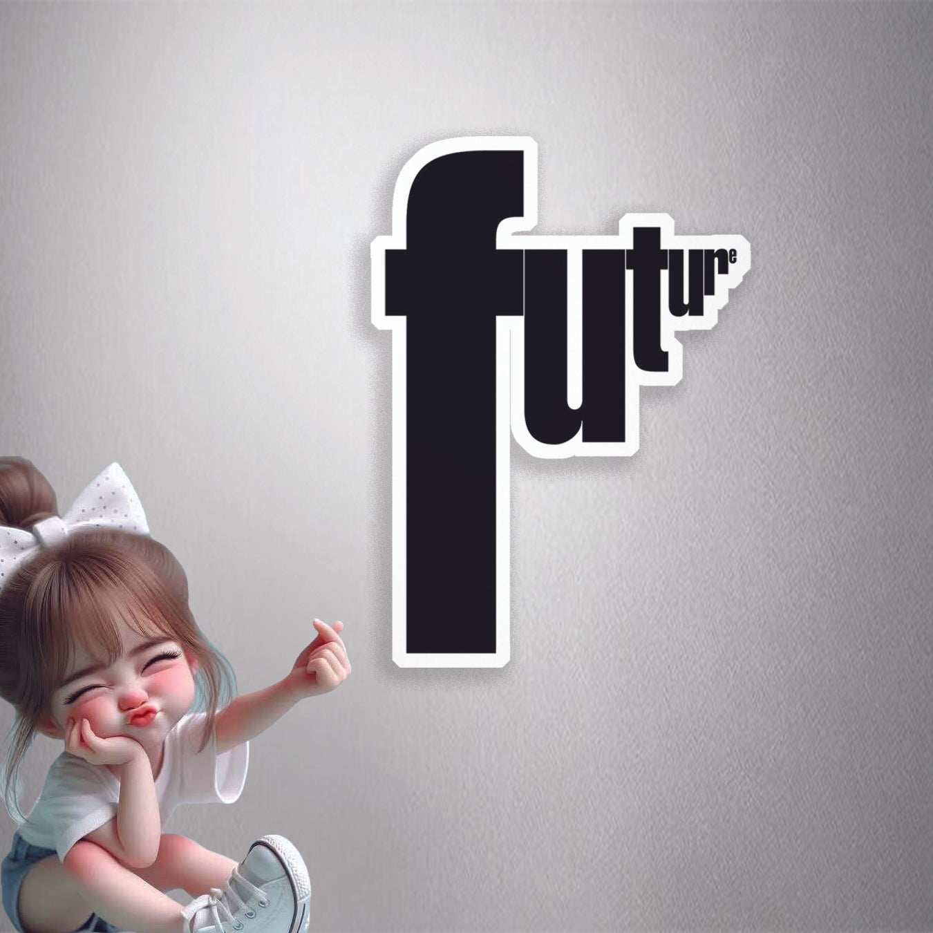 Future Stylized Text Premium Vinyl Stickers