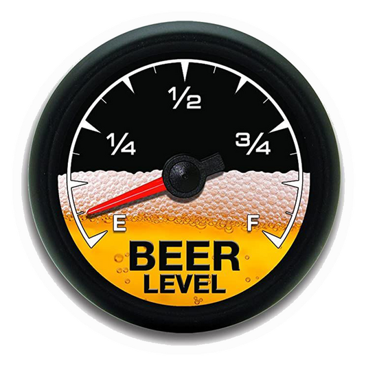 Beer Level Gauge Premium Vinyl Stickers