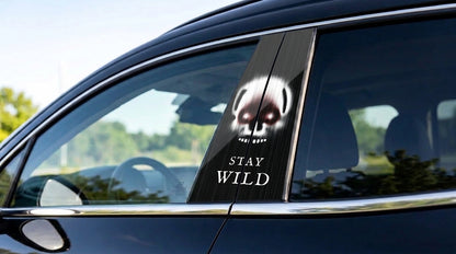 Stay Wild Skull Car B-Pillar Wrap