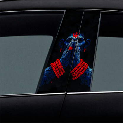 Hanuman Pranam Mudra Car B-Pillar Wrap