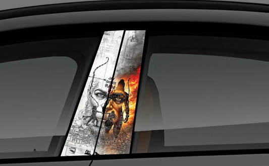 Naruto Uzumaki Manga Collage Car B-Pillar Vinyl Decal