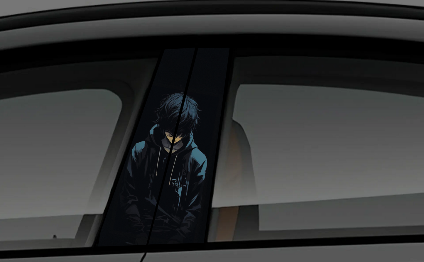 Naruto Sage Mode Manga Collage Car B-Pillar Vinyl Decal