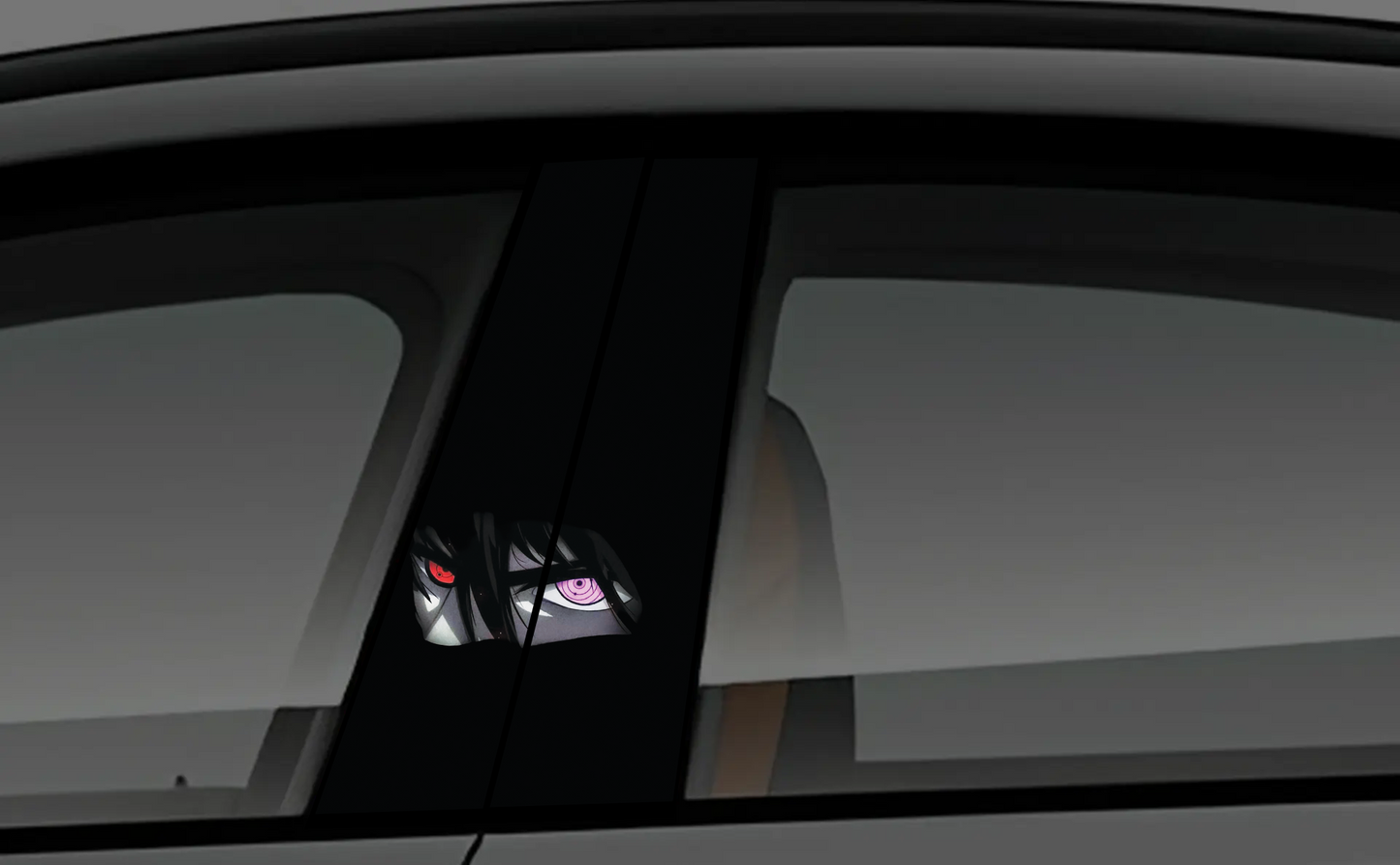Sasuke Uchiha Rinnegan & Sharingan Eye Car Pillar Sticker