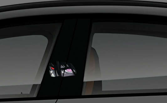 Sasuke Uchiha Rinnegan & Sharingan Eye Car Pillar Sticker