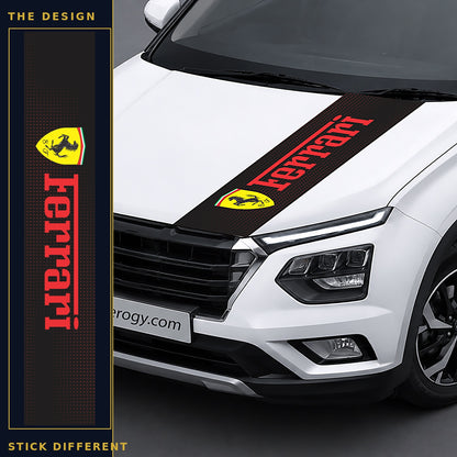 Ferrari Car Bonnet Wrap design