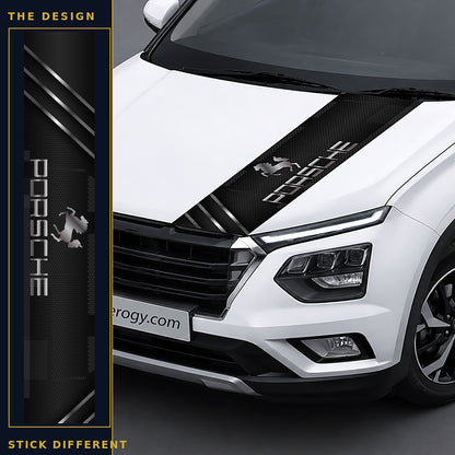 Porsche Car Bonnet Wrap design