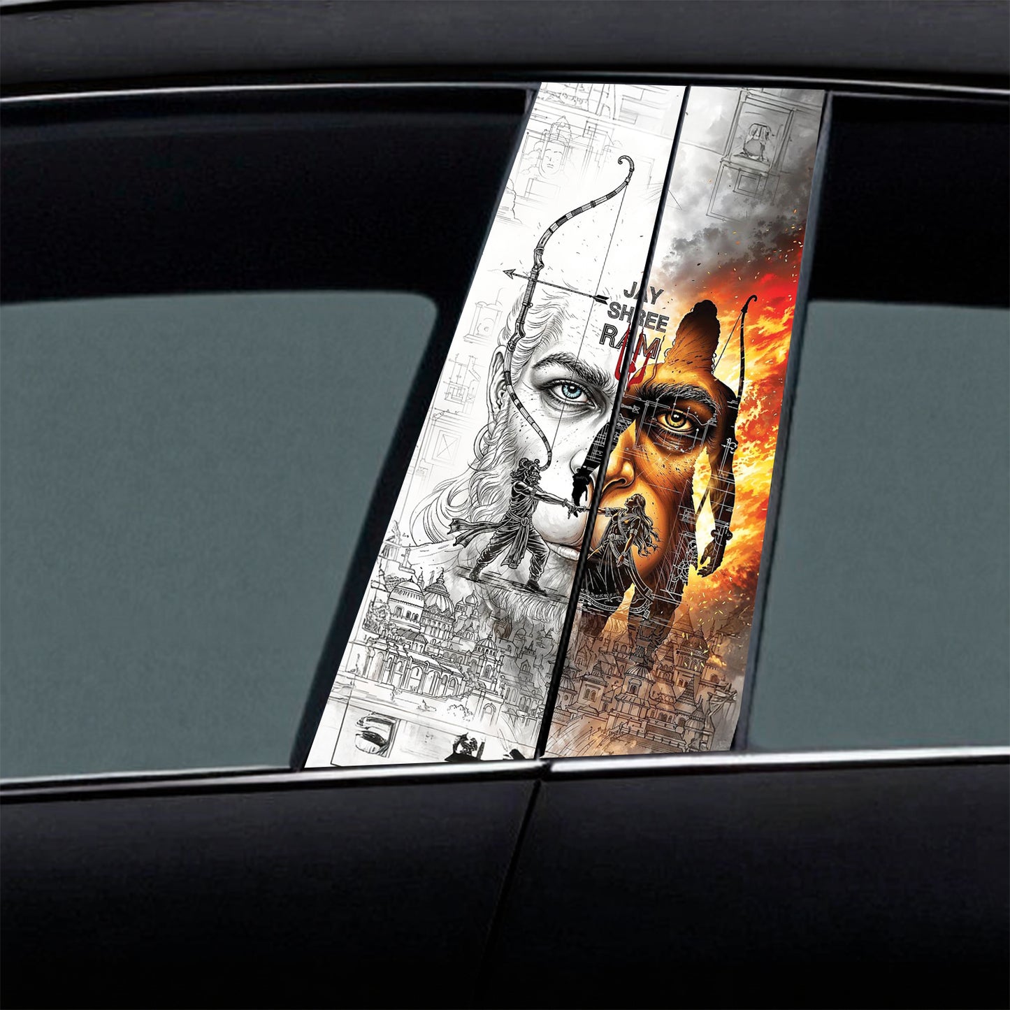 Shree Ram Car B-Pillar Wrap
