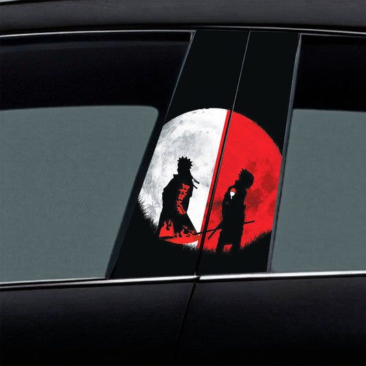 Naruto And Sasuke Back Off Car B-Pillar Wrap