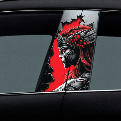 Gothic Girl Fantasy Car B-Pillar Wrap