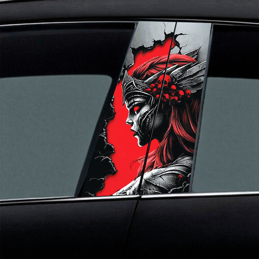 Gothic Girl Fantasy Car B-Pillar Wrap
