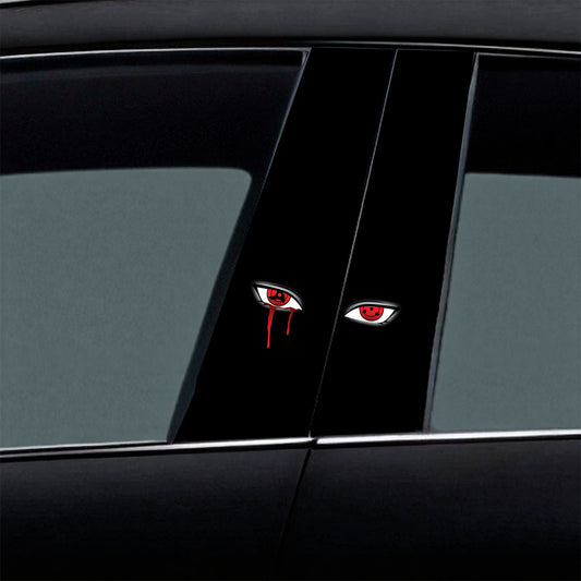 Sasuke Red Eyes Sharingan Car B-Pillar Wrap