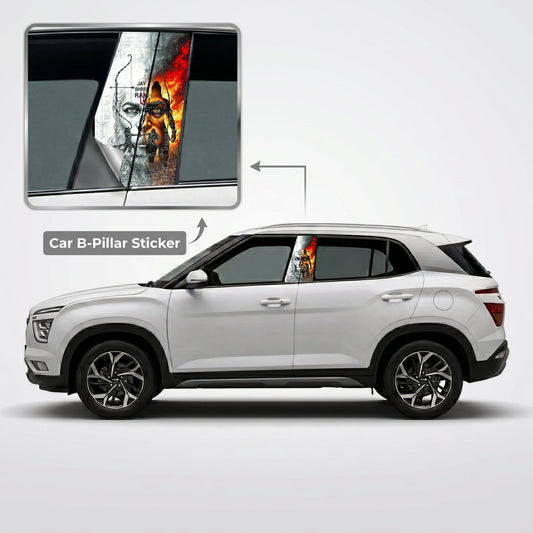 Shree Ram Car B-Pillar Wrap on Hyundai Creta