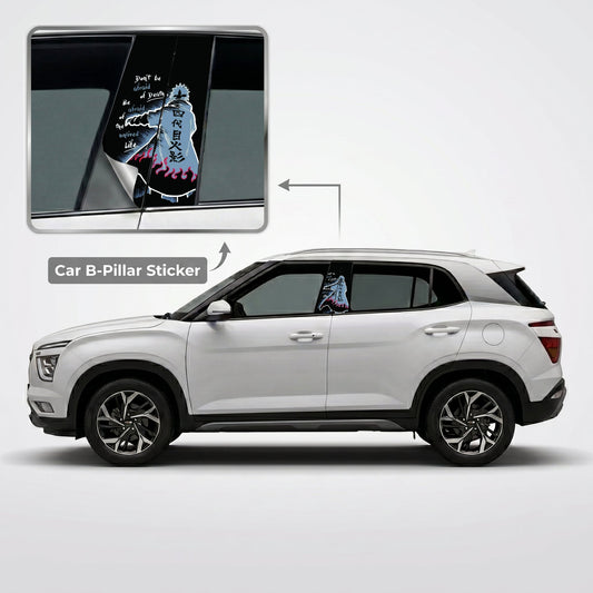 Minato Namikaze Car B-Pillar Wrap on Hyundai Creta